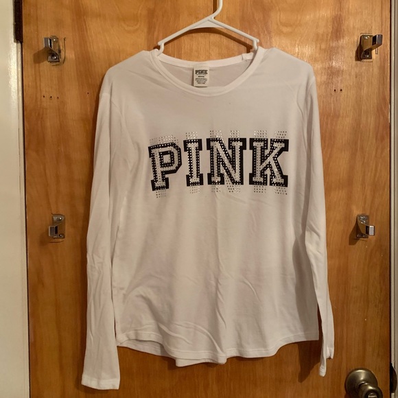 PINK Victoria's Secret Tops - long sleeve white shirt